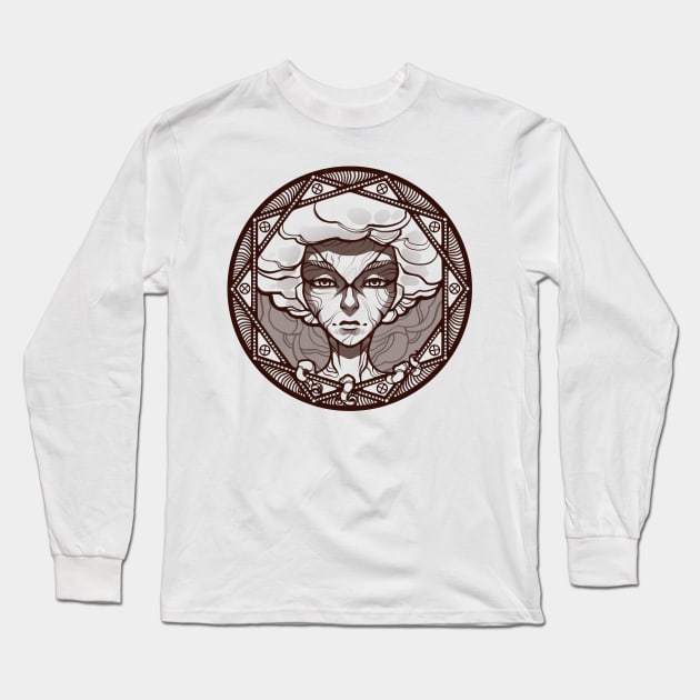 Seohiroth Lines - 10 - Malkuth Long Sleeve T-Shirt by Nightgrowler